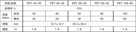 經(jīng)編滌綸土工格柵異型